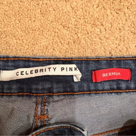 Celebrity Pink Denim Bermuda Shorts Womens Size 7 Waist 28 Summer Festival Jean - Picture 5 of 11